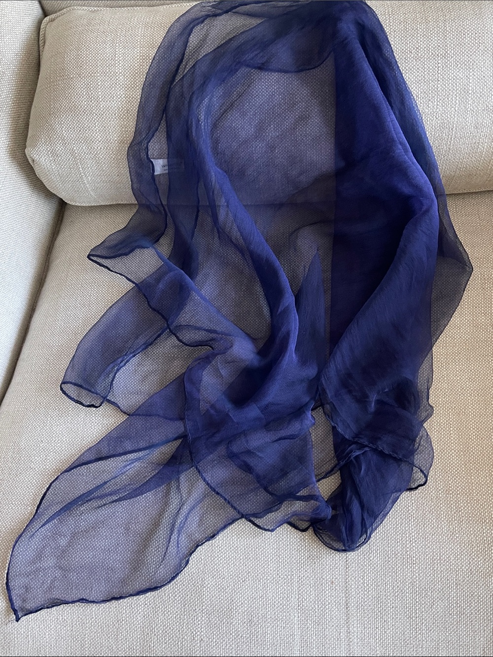 Sheer 100% Silk Scarf -l